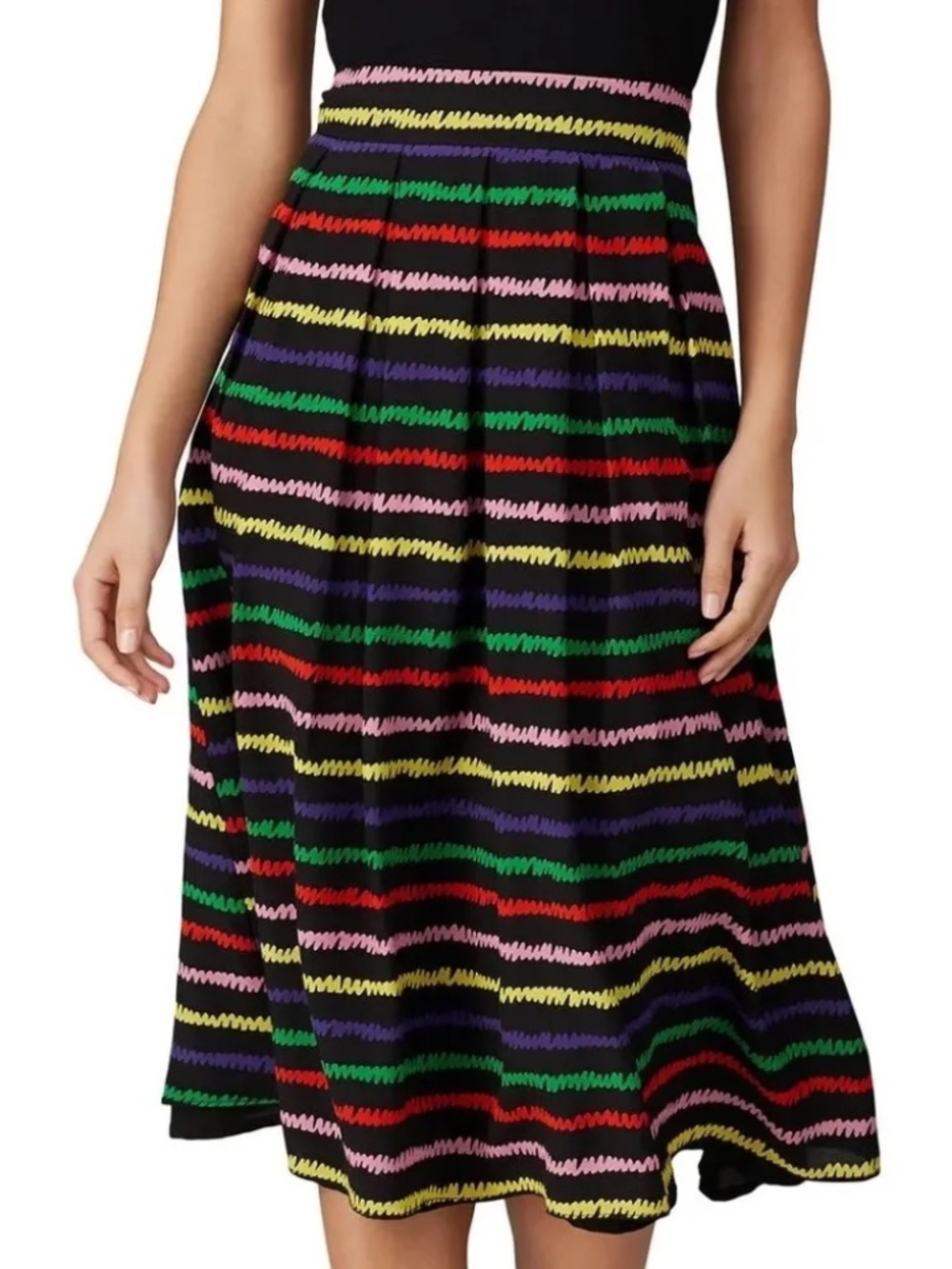 Tara Jarmon Rainbow Jane Skirt | Size 42 / US 10